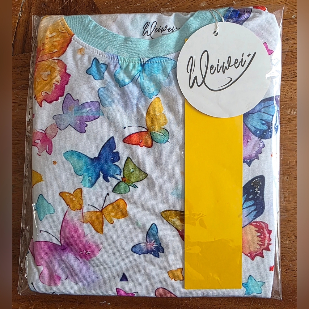 Wei Wei Butterfly 2 Piece Daywear Set Girls Size 3T NWT